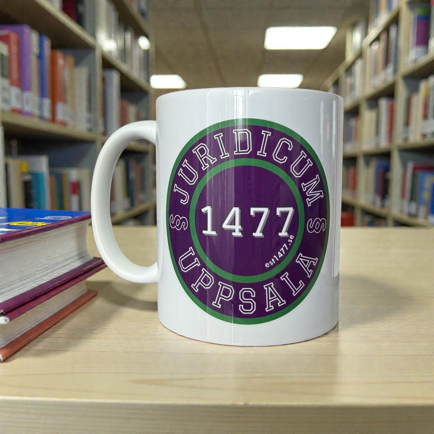 Mugg med lila tryck