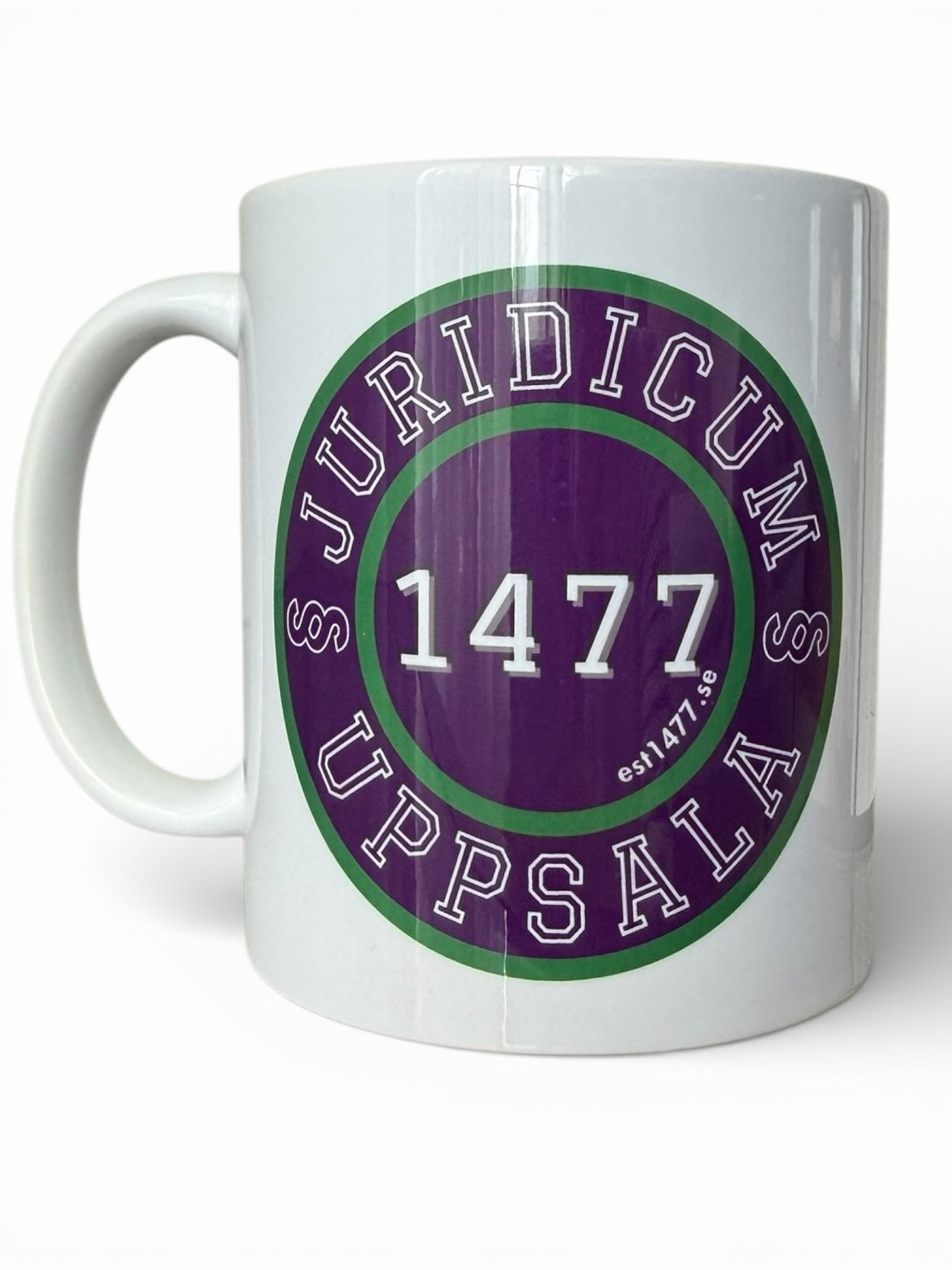 Mugg med lila tryck